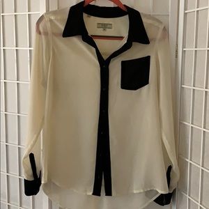 White button down